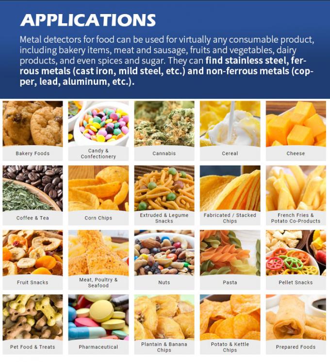 पेशेवर ऑटो कन्वेयर स्टेनलेस स्टील पनीर क्रैकर्स समुद्री भोजन ग्रेड दूध बिस्किट मांस खाद्य धातु डिटेक्टर सीई प्रमाणित 2