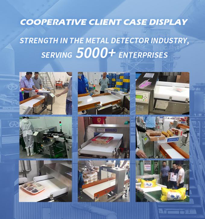 पेशेवर ऑटो कन्वेयर स्टेनलेस स्टील पनीर क्रैकर्स समुद्री भोजन ग्रेड दूध बिस्किट मांस खाद्य धातु डिटेक्टर सीई प्रमाणित 5