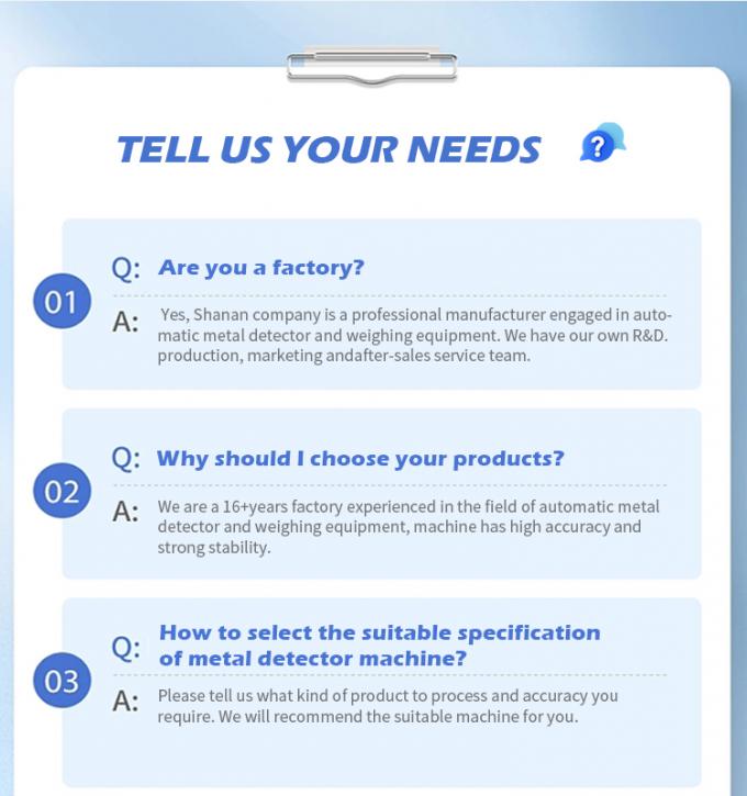 अत्यधिक संवेदनशील कन्वेयर बेल्ट सुरंग टच स्क्रीन खाद्य धातु डिटेक्टर सटीक पहचान 19