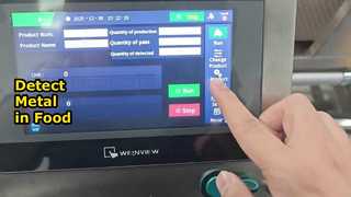 खाद्य मेटल डिटेक्टर विदेशी वस्तुओं का पता लगाता है