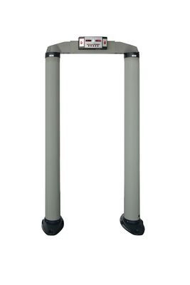 सार्वजनिक, लंबे समय तक उपयोग जीवन के लिए धातु डिटेक्टर के माध्यम से 6 जोन्स सुरक्षा द्वार फ्रेम चलना