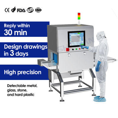 चॉकलेट नट डिब्बाबंद उत्पादों के लिए खाद्य एक्स-रे मशीन निरीक्षण अस्वीकार प्रणाली