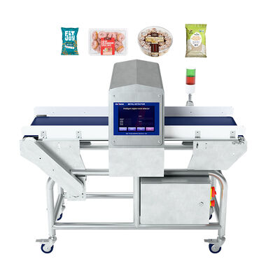 खाद्य पनीर क्रैकर और बिस्किट फैक्ट्री कन्वेयर बेल्ट मेटल डिटेक्टर